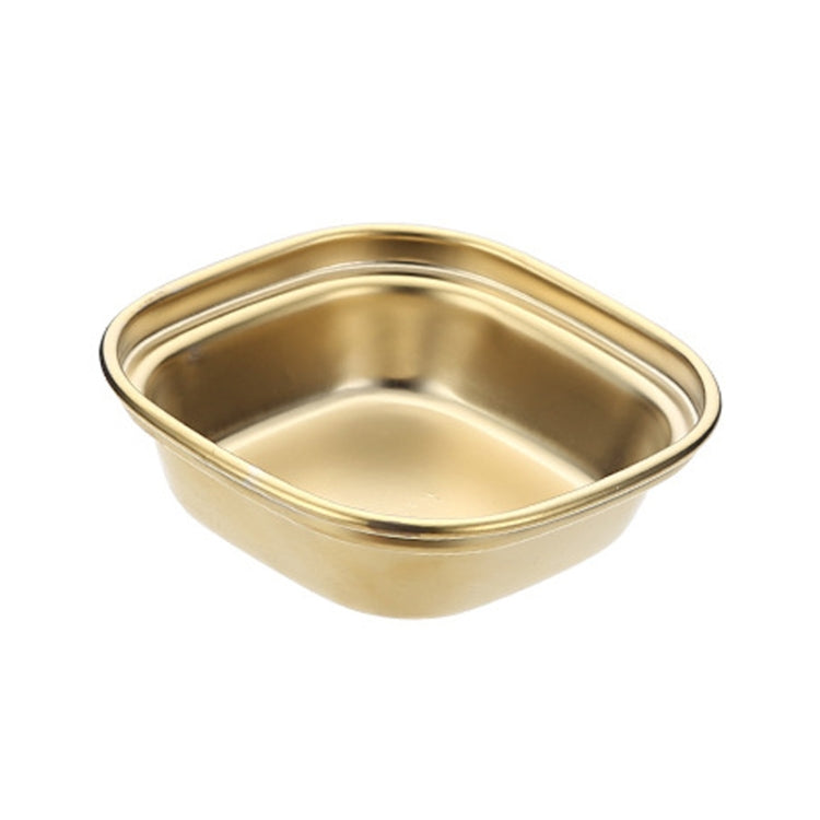 Đĩa nước sốt vuông bằng thép không gỉ cho lẩu, đĩa gia vị, bộ đồ nướng, 1 ngăn (bạc), 2 ngăn (bạc), 3 ngăn (bạc), 4 ngăn (bạc), 1 ngăn (vàng), 2 ngăn (vàng), 3 ngăn (vàng), 4 ngăn (vàng)