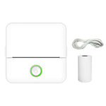 Máy in bỏ túi không mực Bluetooth X6 200DPI cho học sinh làm bài tập, giấy in màu hồng x1, giấy in trắng x1, giấy in màu hồng x5, giấy in trắng x5, nhãn dán màu hồng x5, nhãn dán trắng x5, 5 giấy in màu hồng + 5 nhãn dán