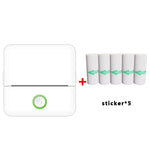 Máy in bỏ túi không mực Bluetooth X6 200DPI cho học sinh làm bài tập, giấy in màu hồng x1, giấy in trắng x1, giấy in màu hồng x5, giấy in trắng x5, nhãn dán màu hồng x5, nhãn dán trắng x5, 5 giấy in màu hồng + 5 nhãn dán