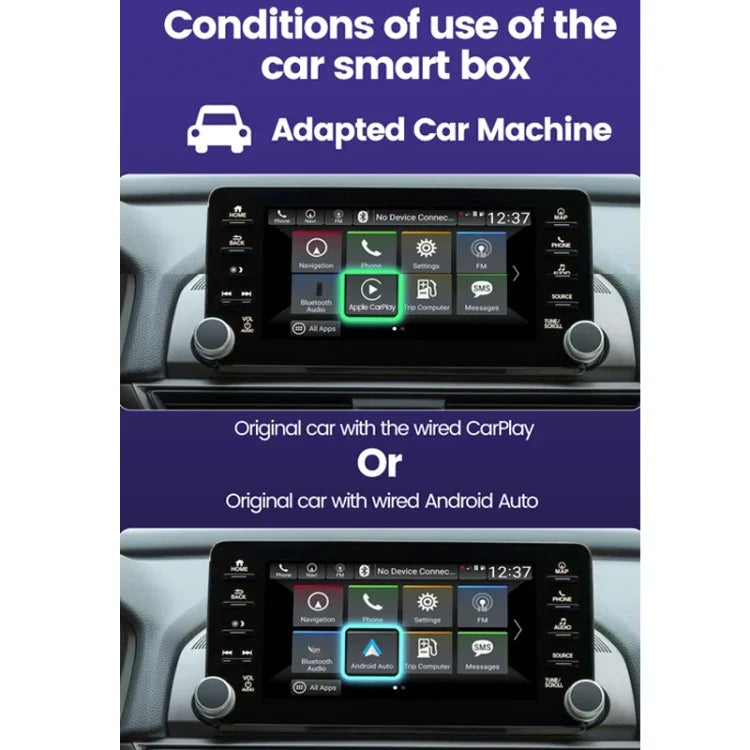 Hộp Carplay không dây có dây Android Auto cho kết nối xe hơi