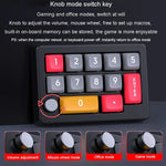 Bàn phím số cơ lập trình macro đa chức năng RGB 13 phím MKESPN có núm xoay có dây