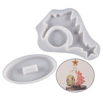 Khuôn silicone cây thông Noel bằng nhựa epoxy trong suốt, không có dây hạt, có 10 dây hạt vàng, có 10 dây hạt bạc, có 10 dây hạt nhiều màu