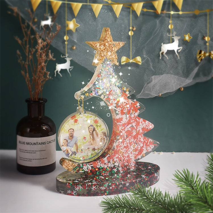 Khuôn silicone cây thông Noel bằng nhựa epoxy trong suốt, không có dây hạt, có 10 dây hạt vàng, có 10 dây hạt bạc, có 10 dây hạt nhiều màu