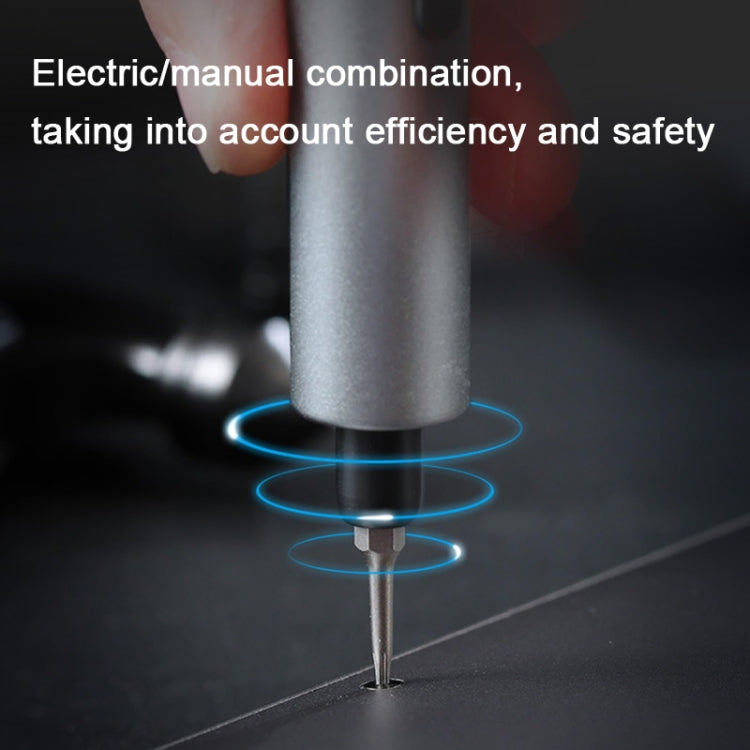 Bộ tua vít điện IFu 42 trong 1, sạc nhanh USB, có đèn LED chiếu sáng khi làm việc