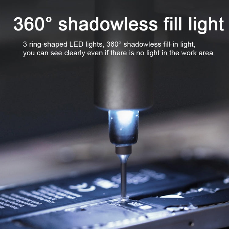 Bộ tua vít điện IFu 42 trong 1, sạc nhanh USB, có đèn LED chiếu sáng khi làm việc