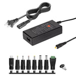 Adapter sạc nguồn DC điều chỉnh 65W 6-20V 3A, phích cắm US, phích cắm EU, phích cắm UK nhỏ, phích cắm AU, phích cắm UK lớn