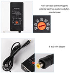 Adapter sạc nguồn DC điều chỉnh 65W 6-20V 3A, phích cắm US, phích cắm EU, phích cắm UK nhỏ, phích cắm AU, phích cắm UK lớn