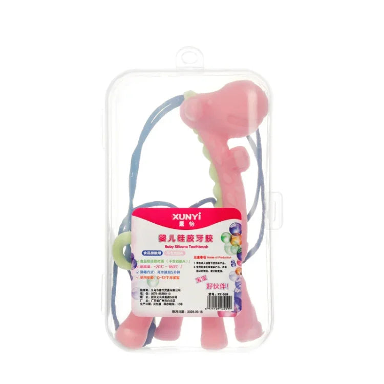 Đồ chơi cắn silicone hình hươu cao cổ XUNYI cho bé, hộp rơi màu vàng, hộp rơi màu hồng, hộp rơi màu xanh, hộp chữ nhật màu vàng, hộp chữ nhật màu hồng, hộp chữ nhật màu xanh