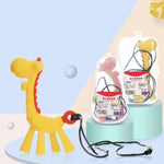 Đồ chơi cắn silicone hình hươu cao cổ XUNYI cho bé, hộp rơi màu vàng, hộp rơi màu hồng, hộp rơi màu xanh, hộp chữ nhật màu vàng, hộp chữ nhật màu hồng, hộp chữ nhật màu xanh