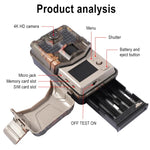 Camera săn bắn 36MP 4K 4G điều khiển từ xa qua APP trên điện thoại di động xem ảnh / video mọi lúc, HC-900Pro