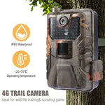 Camera săn bắn 36MP 4K 4G điều khiển từ xa qua APP trên điện thoại di động xem ảnh / video mọi lúc, HC-900Pro