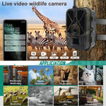 Camera theo dõi ngoài trời 4K 4G điều khiển từ xa qua điện thoại di động xem ảnh / video mọi lúc, HC-940Pro-Li