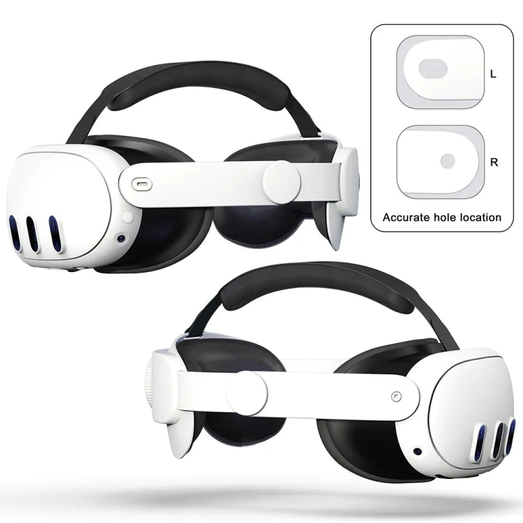 Dây đeo đầu điều chỉnh Elite cho tai nghe Meta Quest 3 VR, Elite Headset trắng, Elite Headset đen