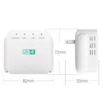 Bộ khuếch đại Wi-Fi 2.4G 300M phạm vi dài Bộ lặp WiFi Bộ tăng tín hiệu không dây, phích cắm US màu trắng, phích cắm EU màu trắng, phích cắm UK màu trắng, phích cắm US màu đen, phích cắm EU màu đen, phích cắm UK màu đen
