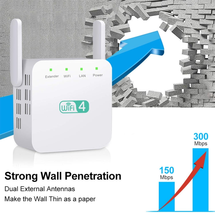 Bộ khuếch đại Wi-Fi 2.4G 300M phạm vi dài Bộ lặp WiFi Bộ tăng tín hiệu không dây, phích cắm US màu trắng, phích cắm EU màu trắng, phích cắm UK màu trắng, phích cắm US màu đen, phích cắm EU màu đen, phích cắm UK màu đen