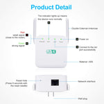 Bộ khuếch đại Wi-Fi 2.4G 300M phạm vi dài Bộ lặp WiFi Bộ tăng tín hiệu không dây, phích cắm US màu trắng, phích cắm EU màu trắng, phích cắm UK màu trắng, phích cắm US màu đen, phích cắm EU màu đen, phích cắm UK màu đen