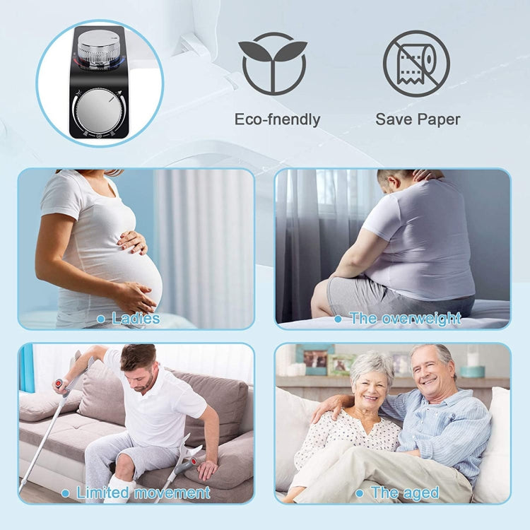 Bộ phụ kiện bệ ngồi bồn cầu bidet với vòi nóng lạnh đôi vệ sinh cá nhân, 7/8 cho Bắc Mỹ, 1/2 cho châu Á/Úc/Anh, 3/8 cho châu Âu