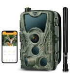 Camera săn bắn ngoài trời 4K 4G HC-801Pro điều khiển từ xa qua APP trên điện thoại di động xem ảnh và video mọi lúc, phích cắm EU, phích cắm US, phích cắm AU