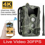 Camera săn bắn ngoài trời 4K 4G HC-801Pro điều khiển từ xa qua APP trên điện thoại di động xem ảnh và video mọi lúc, phích cắm EU, phích cắm US, phích cắm AU