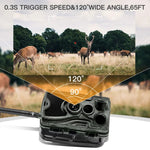 Camera săn bắn ngoài trời 4K 4G HC-801Pro điều khiển từ xa qua APP trên điện thoại di động xem ảnh và video mọi lúc, phích cắm EU, phích cắm US, phích cắm AU