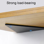 Giá đỡ kệ tường tam giác chịu lực vô hình kèm ốc vít, 140x130mm Đen, 170x130mm Đen, 230x170mm Đen, 280x170mm Đen, 140x130mm Trắng, 170x130mm Trắng, 230x170mm Trắng, 280x170mm Trắng