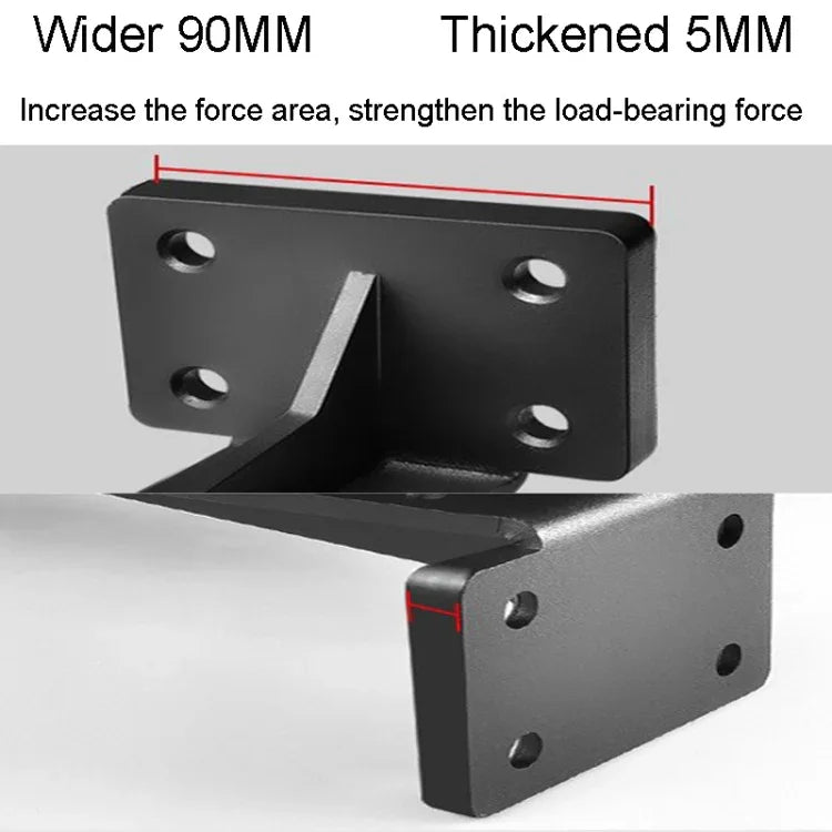 Giá đỡ loại T chịu lực nặng 5mm, giá đỡ laminate chịu tải giấu kín, 6 inch, 8 inch, 10 inch, 12 inch, 14 inch, 16 inch, 18 inch, 20 inch