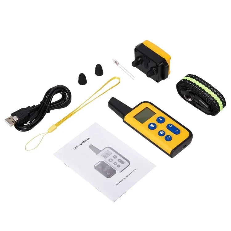 Vòng Cổ Huấn Luyện Chó Điều Khiển Từ Xa 800m Chống Sủa, Rung, Điện Giật