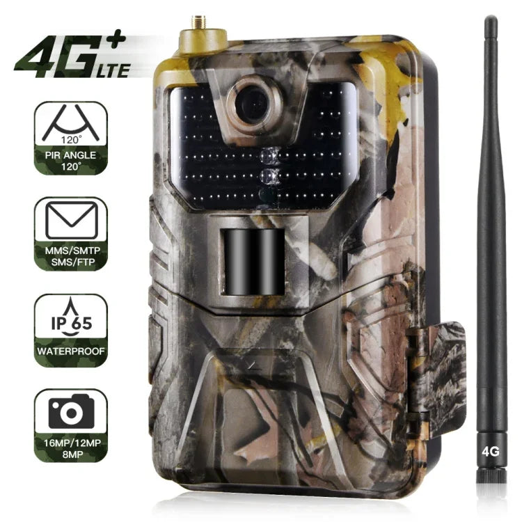 Camera săn bắn theo dõi động vật hoang dã 20MP 2K bẫy ảnh tầm nhìn ban đêm 4G SMS MMS SMTP giám sát di động HC-900LTE