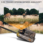 Camera săn bắn theo dõi động vật hoang dã 20MP 2K bẫy ảnh tầm nhìn ban đêm 4G SMS MMS SMTP giám sát di động HC-900LTE