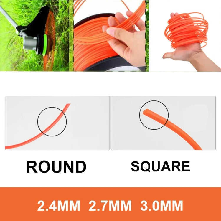 Dây cắt cỏ bằng nylon trục dây 5LB, 3.0mm tròn