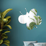 Decal dán tường 3D hình bướm bằng acrylic, trang trí tường phòng ngủ và phòng khách, gương mềm, hình bướm