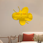 Decal dán tường 3D hình bướm bằng acrylic, trang trí tường phòng ngủ và phòng khách, gương mềm, hình bướm