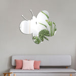 Decal dán tường 3D hình bướm bằng acrylic, trang trí tường phòng ngủ và phòng khách, gương mềm, hình bướm