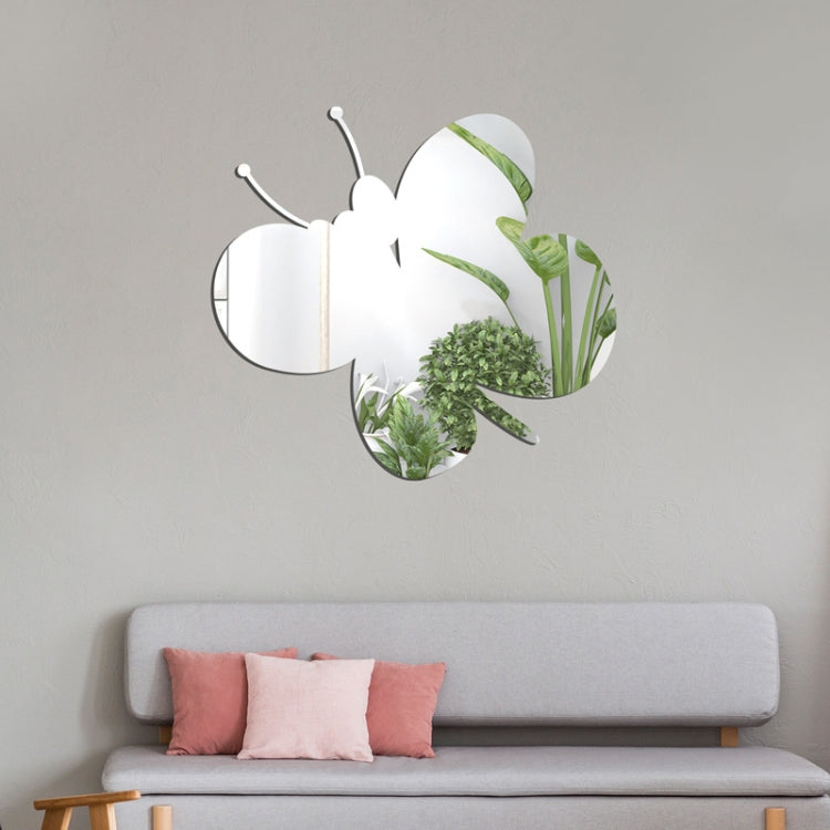 Decal dán tường 3D hình bướm bằng acrylic, trang trí tường phòng ngủ và phòng khách, gương mềm, hình bướm