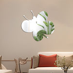 Decal dán tường 3D hình bướm bằng acrylic, trang trí tường phòng ngủ và phòng khách, gương mềm, hình bướm