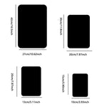 Decal dán tường gương acrylic hình chữ nhật góc tròn 3D, trang trí nhà, gương mềm, 4 cái 15cm x 10cm, 4 cái 20cm x 13cm, 4 cái 30cm x 20cm, 4 cái 42cm x 27cm
