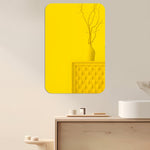 Decal dán tường gương acrylic hình chữ nhật góc tròn 3D, trang trí nhà, gương mềm, 4 cái 15cm x 10cm, 4 cái 20cm x 13cm, 4 cái 30cm x 20cm, 4 cái 42cm x 27cm