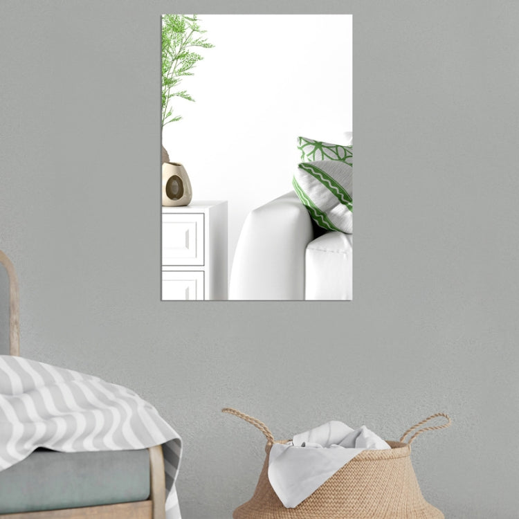 4 chiếc mô hình góc vuông hình chữ nhật decal gương acrylic nổi 3D dán tường, 15cm x 10cm, 20cm x 13cm, 30cm x 20cm, 42cm x 27cm
