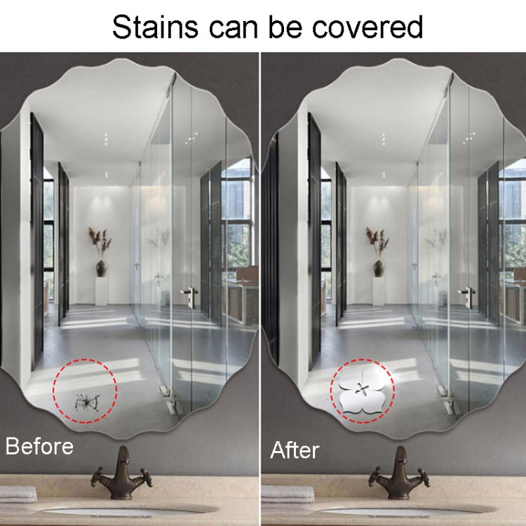 Bộ 18 chiếc decal gương acrylic hoa anh đào dán tường phòng khách phòng ngủ trang trí nền tường, hoa anh đào