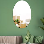 Decal gương acrylic hình bầu dục nổi 3D trang trí nhà, gương mềm, 15cm x 10cm, 20cm x 13cm, 30cm x 20cm, 42cm x 27cm