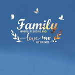 Decal gương acrylic Familylove nổi 3D dán tường trang trí nhà tự dính, Familylove