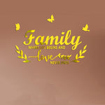 Decal gương acrylic Familylove nổi 3D dán tường trang trí nhà tự dính, Familylove