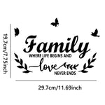 Decal gương acrylic Familylove nổi 3D dán tường trang trí nhà tự dính, Familylove