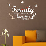 Decal gương acrylic Familylove nổi 3D dán tường trang trí nhà tự dính, Familylove