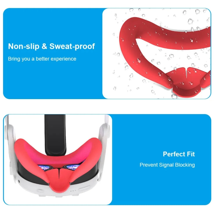 Mặt nạ mắt silicone có đệm mũi cho Meta Quest 3