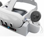 Giá đỡ sạc gắn tường nhanh có đèn báo LED cho mũ bảo hiểm VR Meta Quest 3