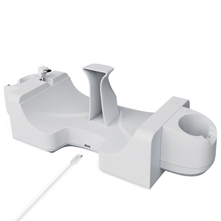 Giá đỡ sạc gắn tường nhanh có đèn báo LED cho mũ bảo hiểm VR Meta Quest 3