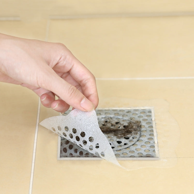 FASOLA 15 chiếc/túi, bộ lọc chậu rửa dùng một lần, miếng dán thoát nước sàn không dệt, lỗ nhỏ, lỗ lớn