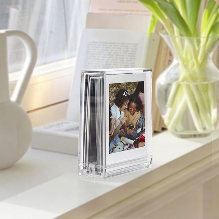 Khung ảnh vuông trong suốt hai mặt để bàn cho ảnh Polaroid