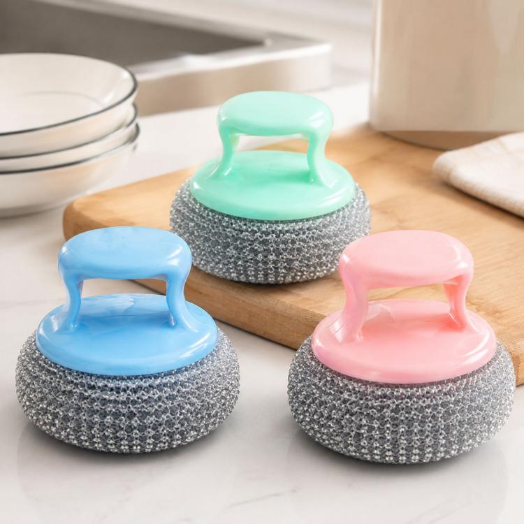Bóng Dây Lau Rửa Có Thể Tháo Rời Bàn Chải Nồi Và Đĩa Nhà Bếp